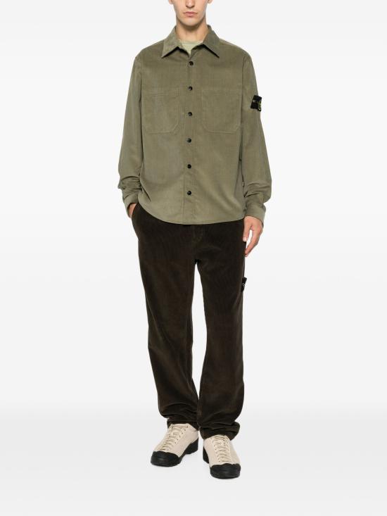 26FW 스톤 아일랜드 긴팔 셔츠 1200042S0144V005G VERDE - STONE ISLAND