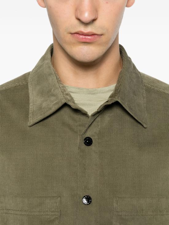 26FW 스톤 아일랜드 긴팔 셔츠 1200042S0144V005G VERDE - STONE ISLAND
