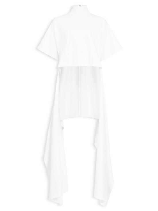26FW 알라이아 반팔 티셔츠 AA9I0031J095D 000 WHITE
