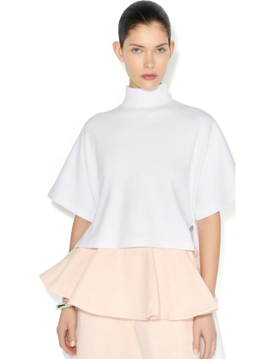 26FW 알라이아 반팔 티셔츠 AA9I0031J095D 000 WHITE - ALAIA