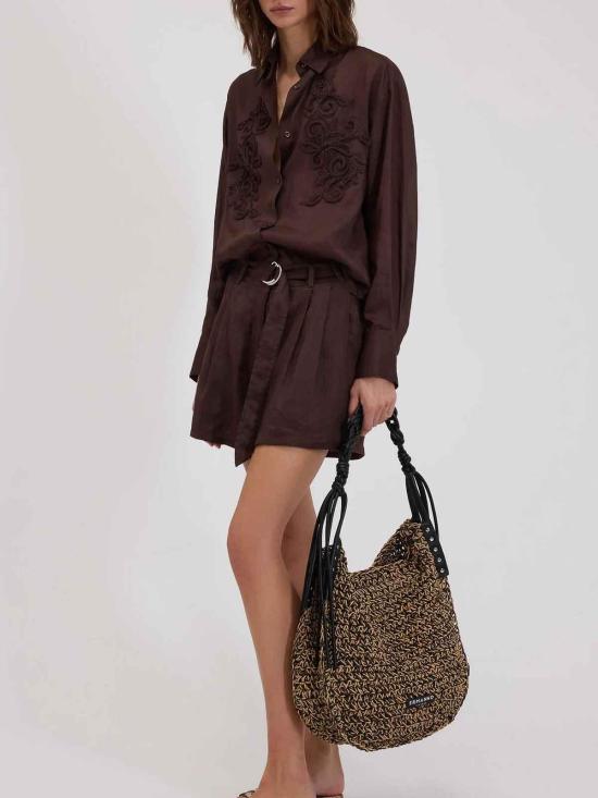 26SS 에르마노 피렌제 숏팬츠 D48EP054CCE37MF19000420 Brown - ERMANNO FIRENZE