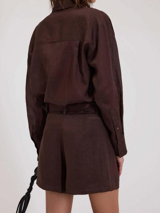 26SS 에르마노 피렌제 숏팬츠 D48EP054CCE37MF19000420 Brown - ERMANNO FIRENZE