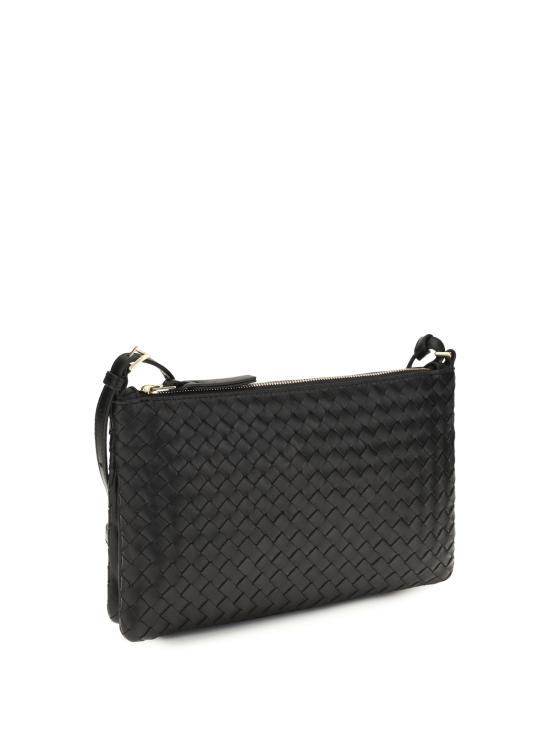 보테가베네타 가방 보테가 베네타 인트레치아토 숄더백 블랙/브라스 비브라토 - BOTTEGA VENETA