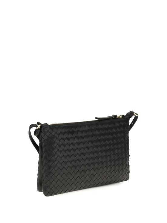  보테가베네타 가방 보테가 베네타 인트레치아토 숄더백 블랙/브라스 비브라토 - BOTTEGA VENETA