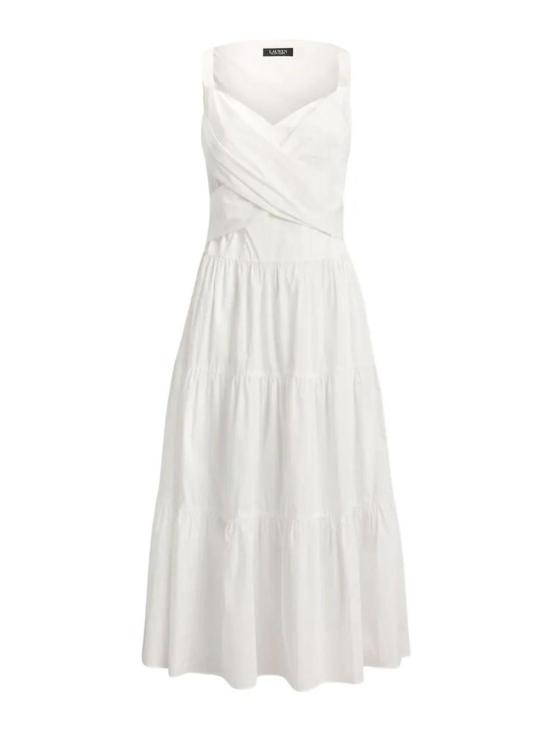 26SS 랄프 로렌 롱 원피스 200P13460001WH White