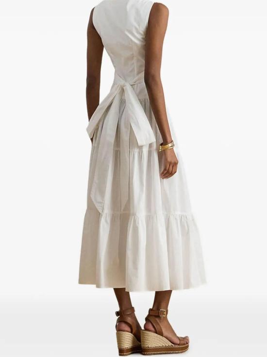 26SS 랄프 로렌 롱 원피스 200P13460001WH White - RALPH LAUREN