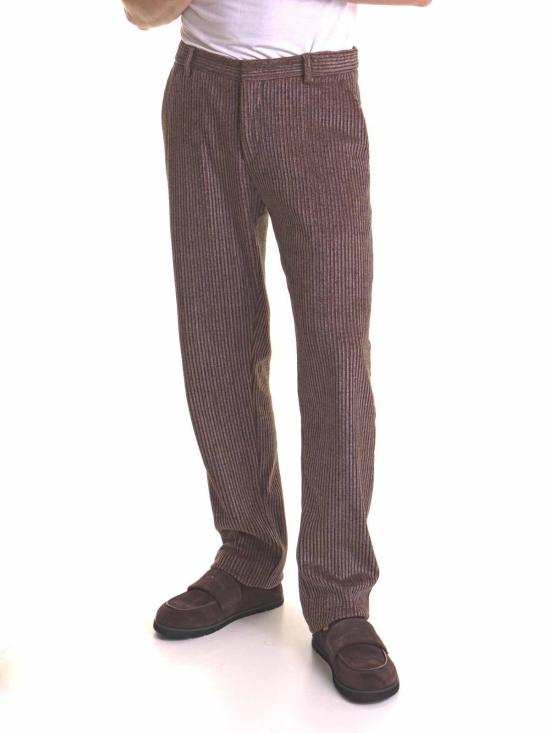 25FW 엠포리오 아르마니 스트레이트 팬츠 EM001761TE16802P6005 Brown - EMPORIO ARMANI