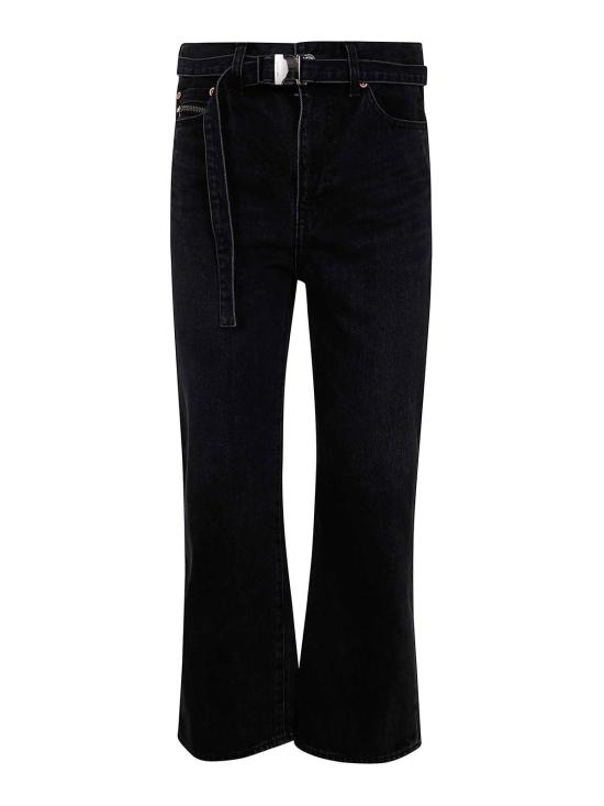  사카이 스트레이트 팬츠 SCW208001 Black