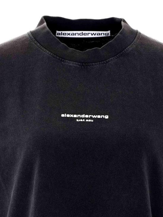 26FW 알렉산더 왕 반팔 티셔츠 UCC3261905011 BLACK - ALEXANDER WANG
