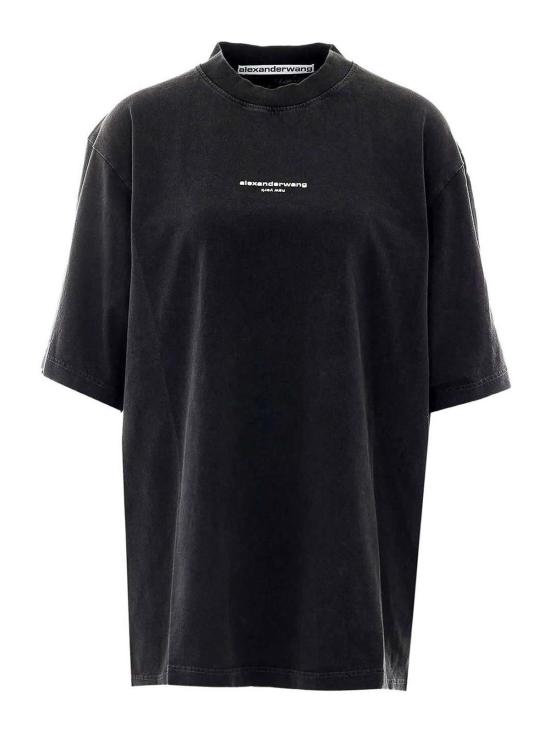 26FW 알렉산더 왕 반팔 티셔츠 UCC3261905011 BLACK