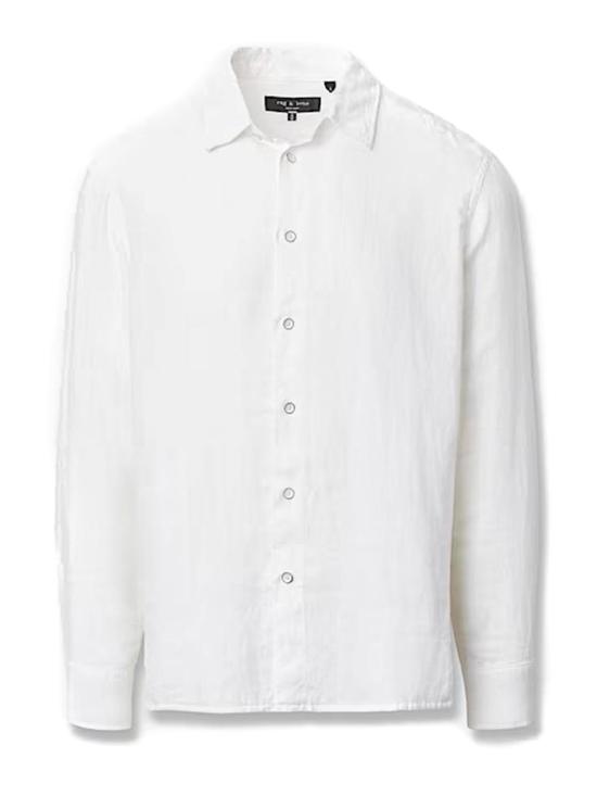 26SS 랙앤본 긴팔 셔츠 RV6726SSMLNWH White