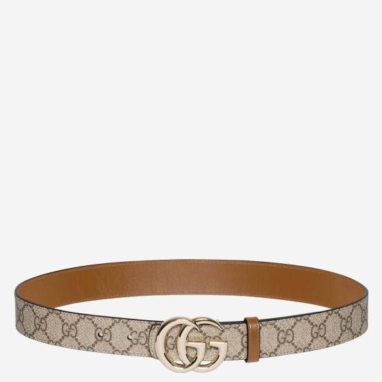  구찌 벨트 리버서블 GG 마몬트  베이지 - GUCCI