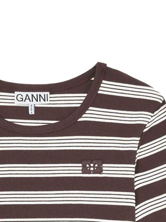 26SS 가니 반팔 티셔츠 A1050193897 BROWN - GANNI