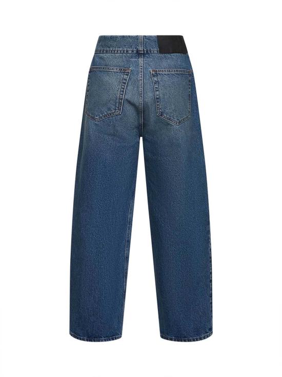  MM6 메종마르지엘라 데님 팬츠 Mm6 메종 마르지엘라 워시드 데님 스트레이트 레그 진 - MM6 MAISON MARGIELA