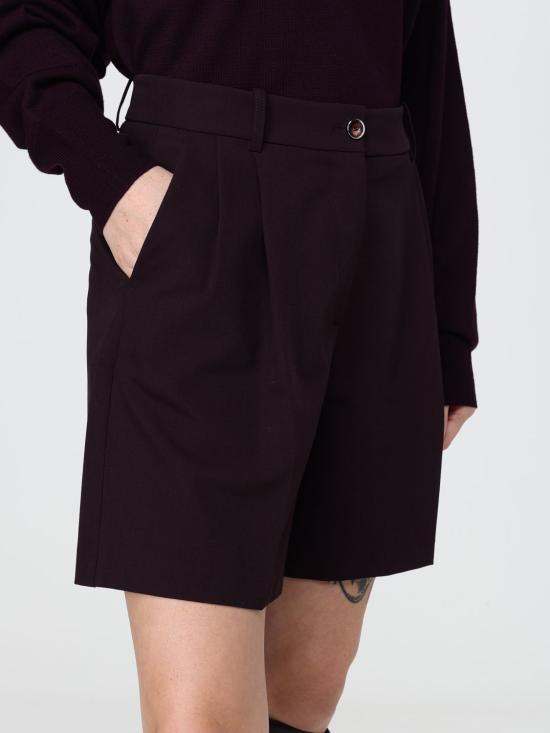 26FW 핑코 숏팬츠 107289A18E RR7 Burgundy - PINKO