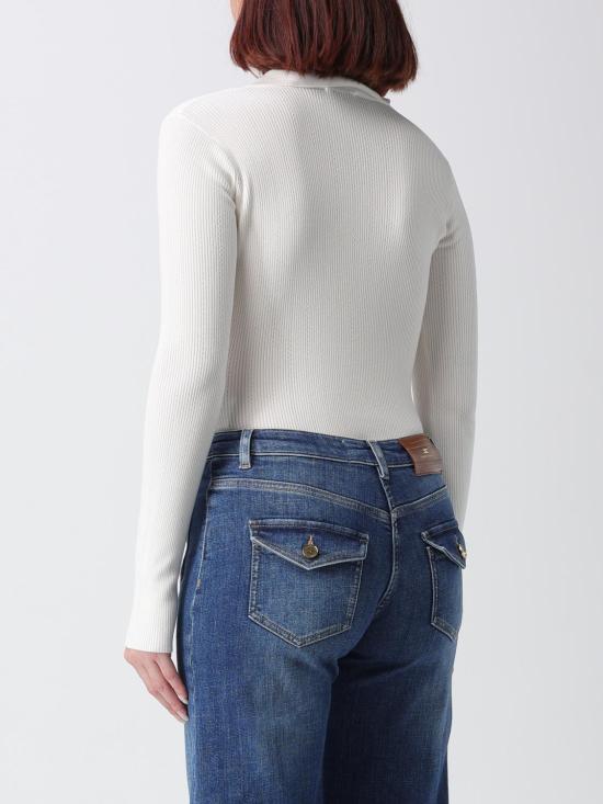 26FW 엘리자베타프랜치 탑 BK02B66E2 360 Ivory - ELISABETTA FRANCHI