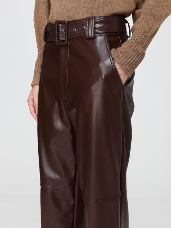 26FW 트윈셋 가죽 팬츠 262TP2051 13411 Brown - TWINSET