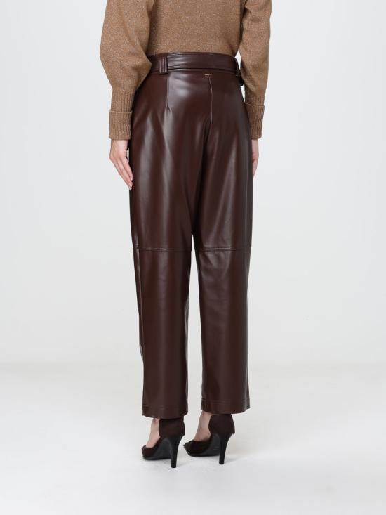 26FW 트윈셋 가죽 팬츠 262TP2051 13411 Brown - TWINSET