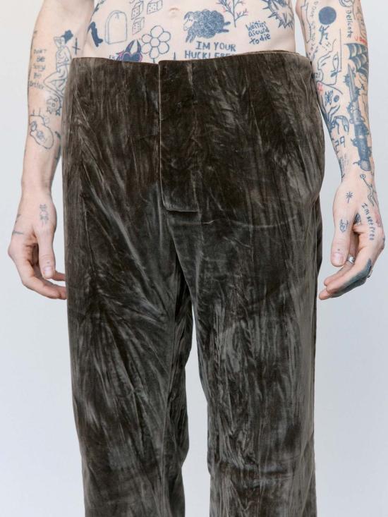  가브리엘라 콜 가먼츠 스트레이트 팬츠 205번 더스트 코튼 벨벳 테일러드 팬츠 - GABRIELA COLL GARMENTS
