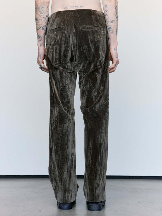  가브리엘라 콜 가먼츠 스트레이트 팬츠 205번 더스트 코튼 벨벳 테일러드 팬츠 - GABRIELA COLL GARMENTS