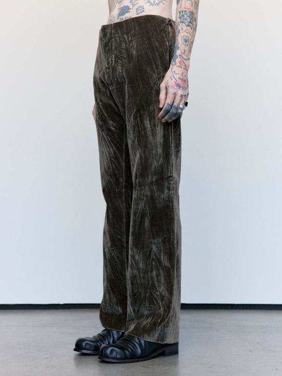  가브리엘라 콜 가먼츠 스트레이트 팬츠 205번 더스트 코튼 벨벳 테일러드 팬츠 - GABRIELA COLL GARMENTS