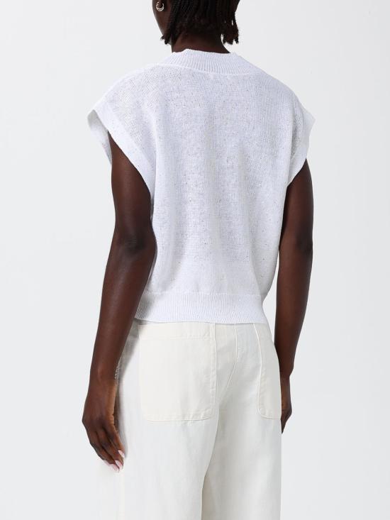 26SS 브루넬로 쿠치넬리 스웨터 MDT746402 C159 White - BRUNELLO CUCINELLI