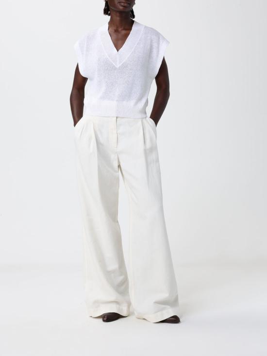 26SS 브루넬로 쿠치넬리 스웨터 MDT746402 C159 White - BRUNELLO CUCINELLI