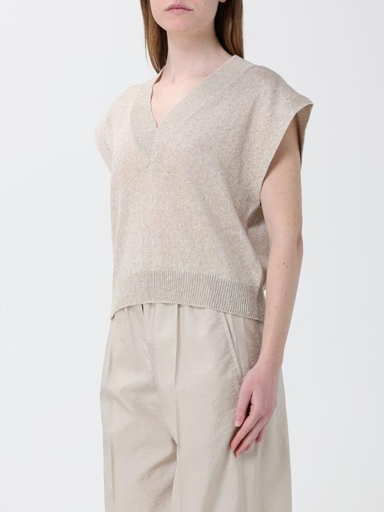 26SS 브루넬로 쿠치넬리 스웨터 MDT746402 C8925 Beige - BRUNELLO CUCINELLI