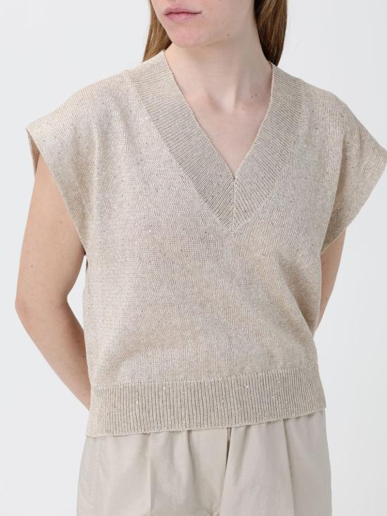 26SS 브루넬로 쿠치넬리 스웨터 MDT746402 C8925 Beige - BRUNELLO CUCINELLI