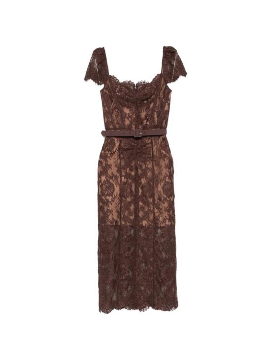 26FW 셀프 포트레이트 원피스 PF26099MABRBROWN