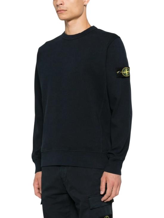 26FW 스톤 아일랜드 오가닉 코튼 인터락 맨투맨 오가닉 코튼 인터락 맨투맨 L2S156100017 S0472 Blue - STONE ISLAND