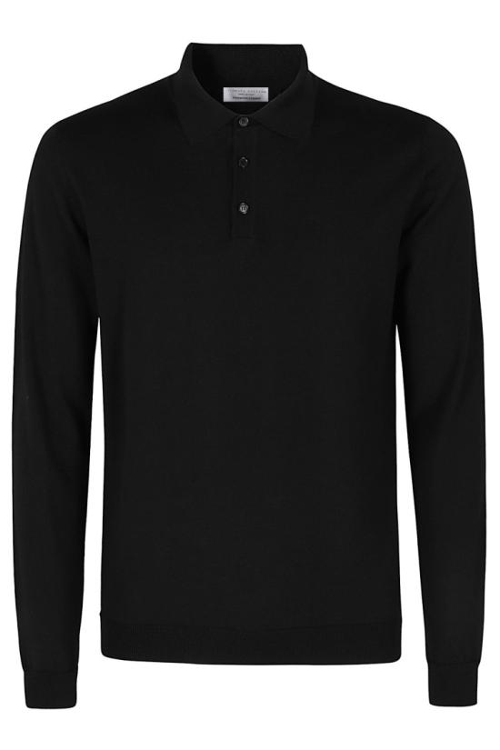 26FW 로베르토 콜리나 폴로 티셔츠 263MYB01004 099 Black