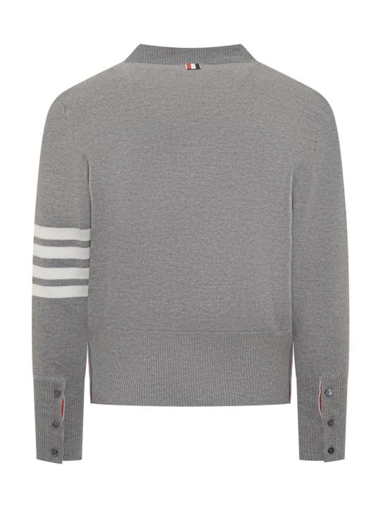 26FW 톰브라운 울 4바 브이넥 가디건 MKC160A 00014 055 LIGHT GREY DOM - THOM BROWNE