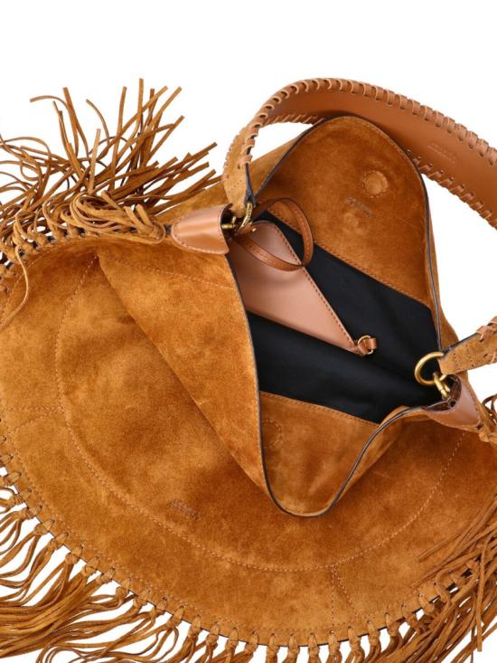 26FW 이자벨마랑 오스칸 프린지 디테일 스웨이드 호보백 PP0200FC C3C14M50CO Brown - ISABEL MARANT