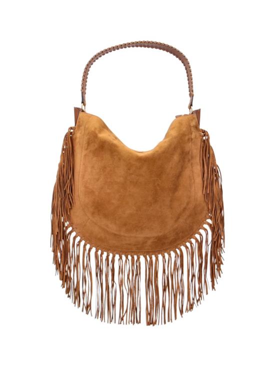26FW 이자벨마랑 오스칸 프린지 디테일 스웨이드 호보백 PP0200FC C3C14M50CO Brown - ISABEL MARANT