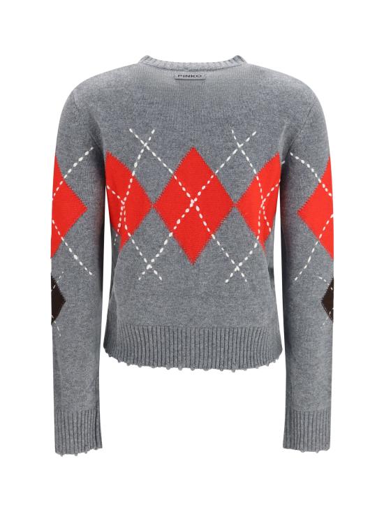 26FW 핑코 스웨터 107284A3IE IL1 GRAY - PINKO