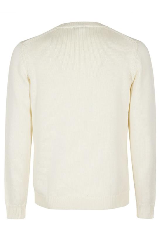 26FW 로베르토 콜리나 니트웨어 263MYB02001 099 White - ROBERTO COLLINA