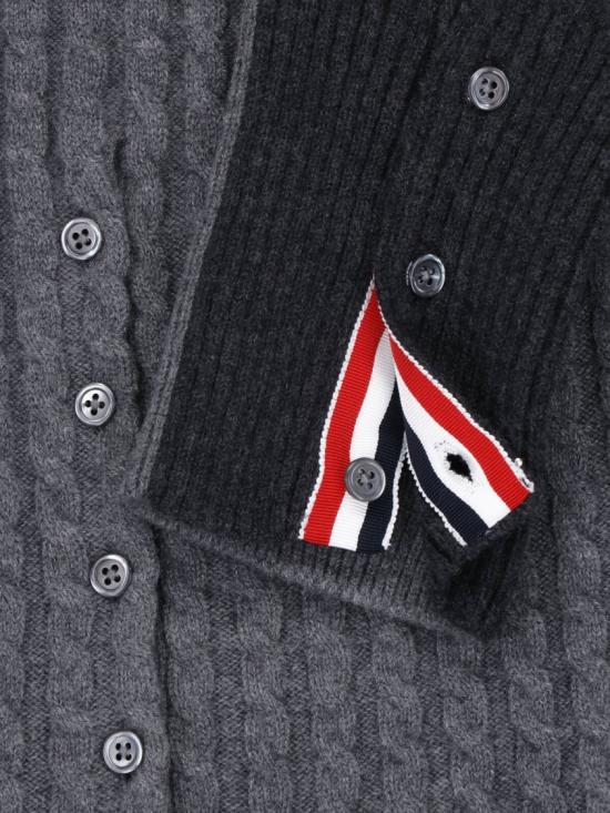26FW 톰브라운 니트웨어 MKP166A Y1018982 Grey - THOM BROWNE