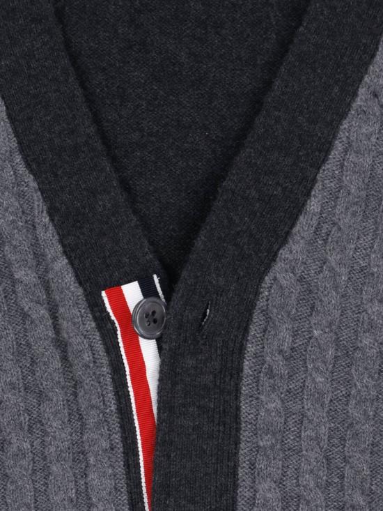 26FW 톰브라운 니트웨어 MKC650A Y1018982 Grey - THOM BROWNE