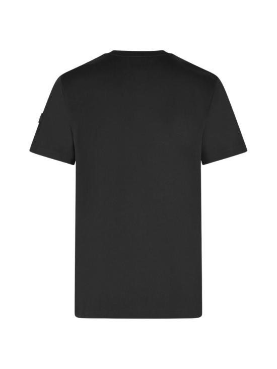 26FW 몽클레어 스케치 자수 로고 코튼 티셔츠 8C00035 89AUG Black - MONCLER