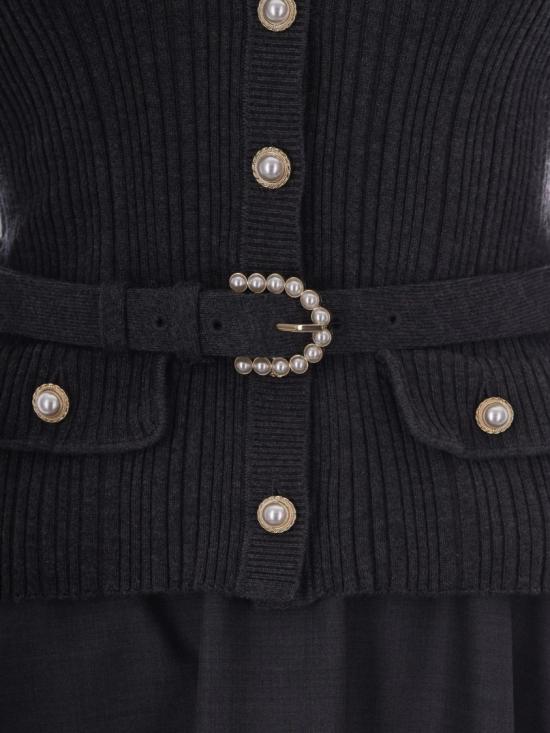 26FW 셀프 포트레이트 원피스 PF26131MAGRGREY Black - SELF PORTRAIT
