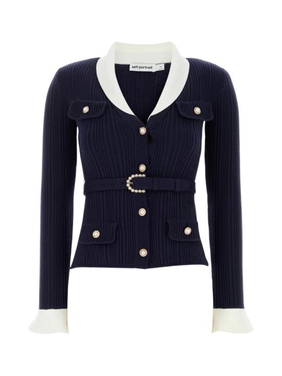 26FW 셀프 포트레이트 니트웨어 PF26131CNNAVY Blue