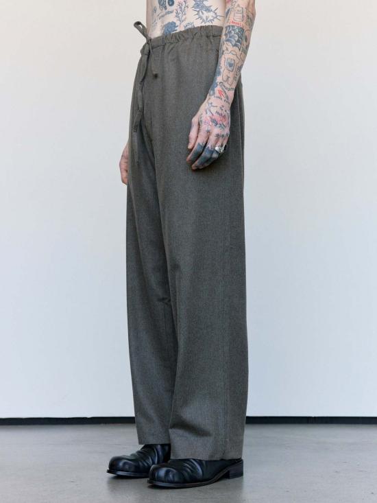  가브리엘라 콜 가먼츠 스트레이트 팬츠 288번 더스트 헤비 울 드로스트링 팬츠 - GABRIELA COLL GARMENTS
