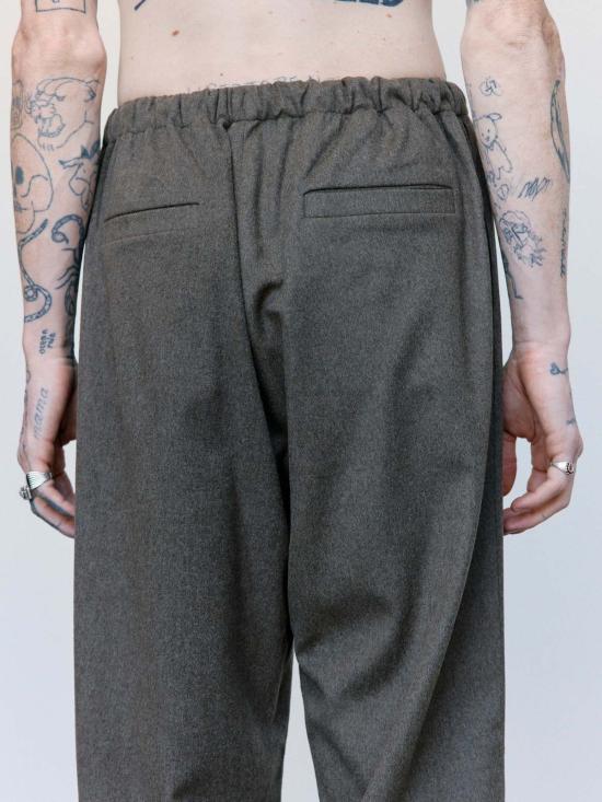  가브리엘라 콜 가먼츠 스트레이트 팬츠 288번 더스트 헤비 울 드로스트링 팬츠 - GABRIELA COLL GARMENTS