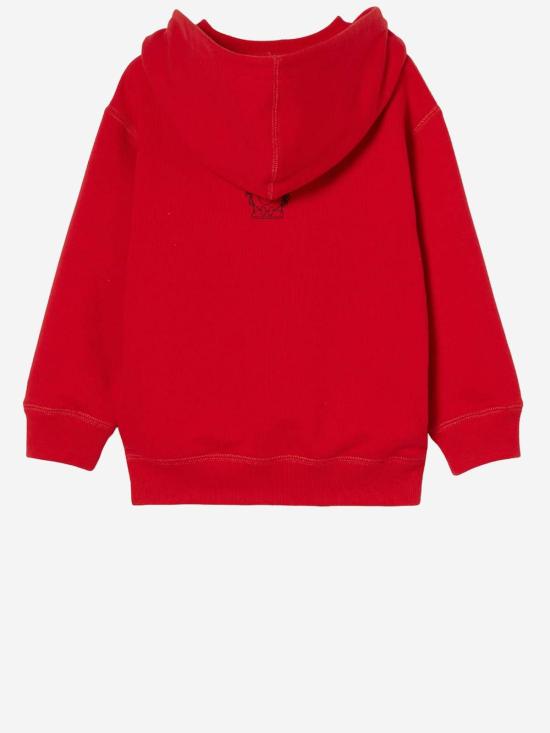  [키즈] 구찌 풀오버 키즈 프린트 코튼 후드티 레드 - GUCCI