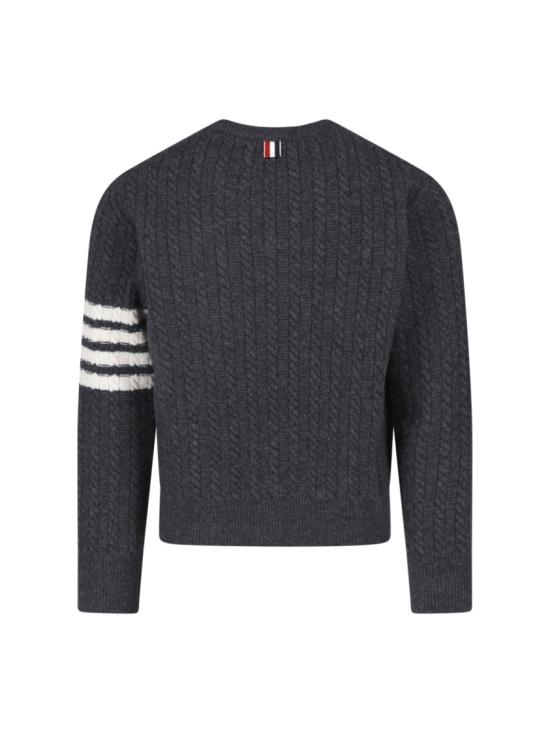 26FW 톰브라운 버진 울 스웨터 버진 울 스웨터 MKA593A Y1005025 Grey - THOM BROWNE