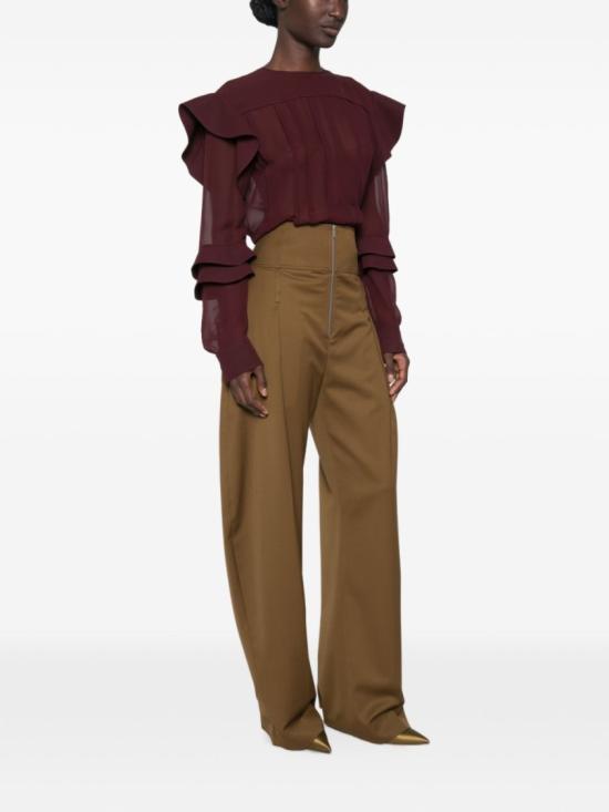 26FW 랑방 탑 RW TO0005 6259 A26 391 Burgundy - LANVIN