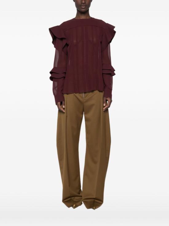 26FW 랑방 탑 RW TO0005 6259 A26 391 Burgundy - LANVIN
