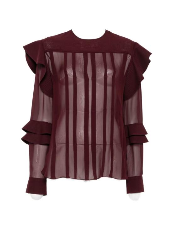 26FW 랑방 탑 RW TO0005 6259 A26 391 Burgundy