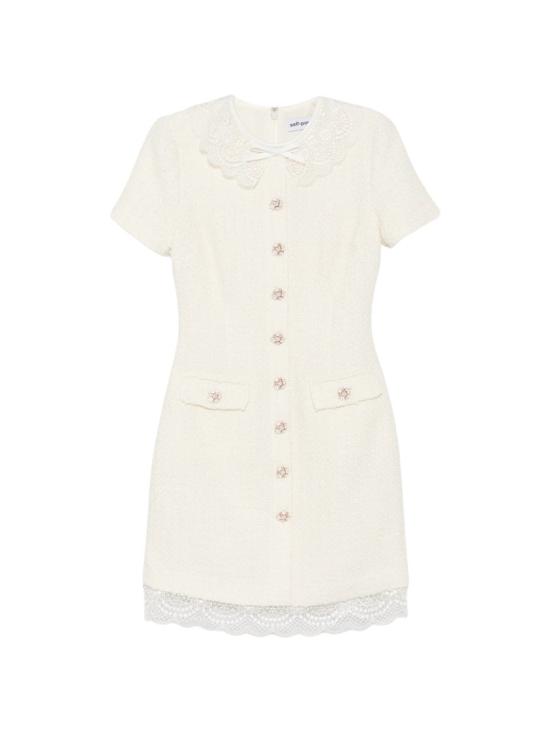 26FW 셀프 포트레이트 숏 원피스 PF26002SBCCREAM White